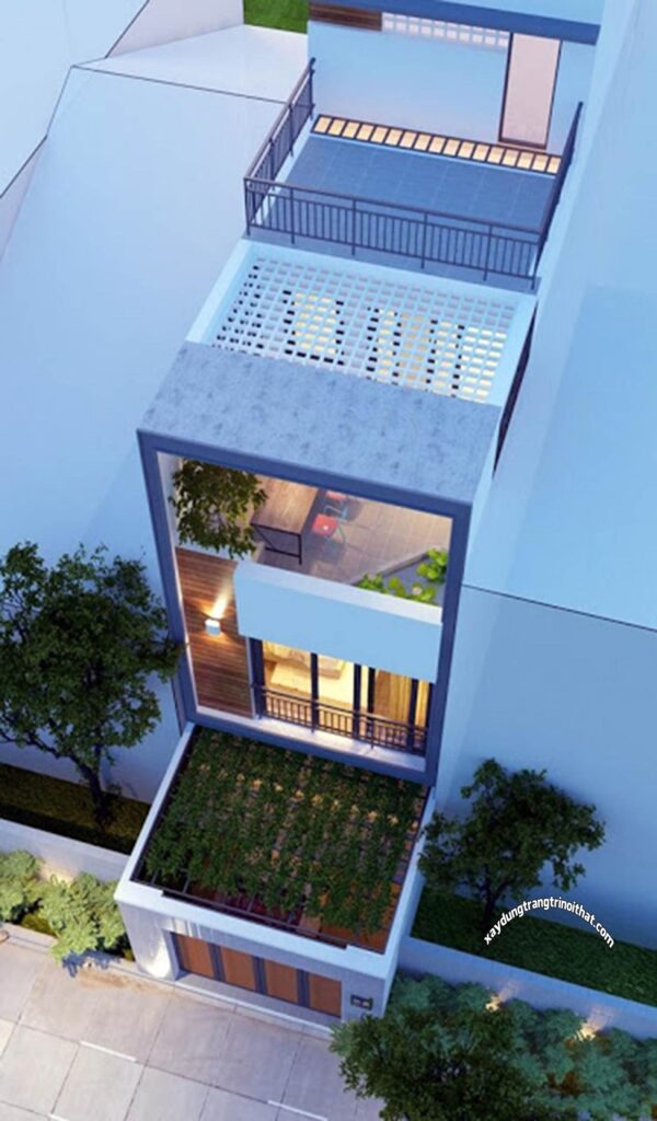 Mẫu thiết kế nhà ống Mẫu thiết kế nhà ống 3,5 tầng 4x15m