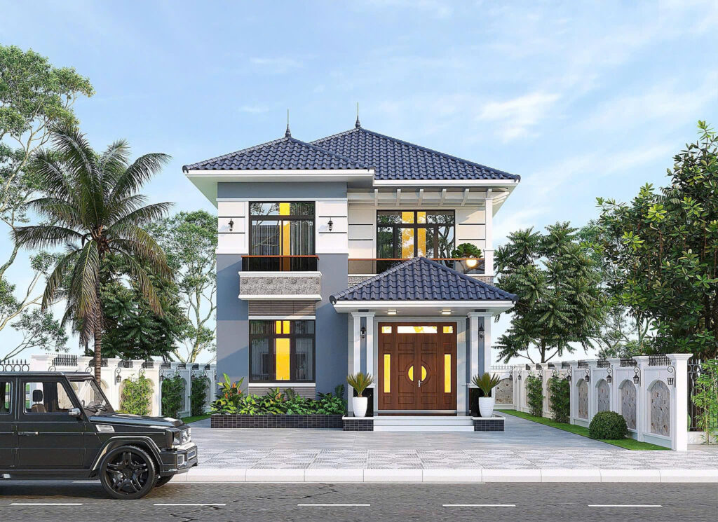 01 Mẫu 2 Tầng Mái Nhật