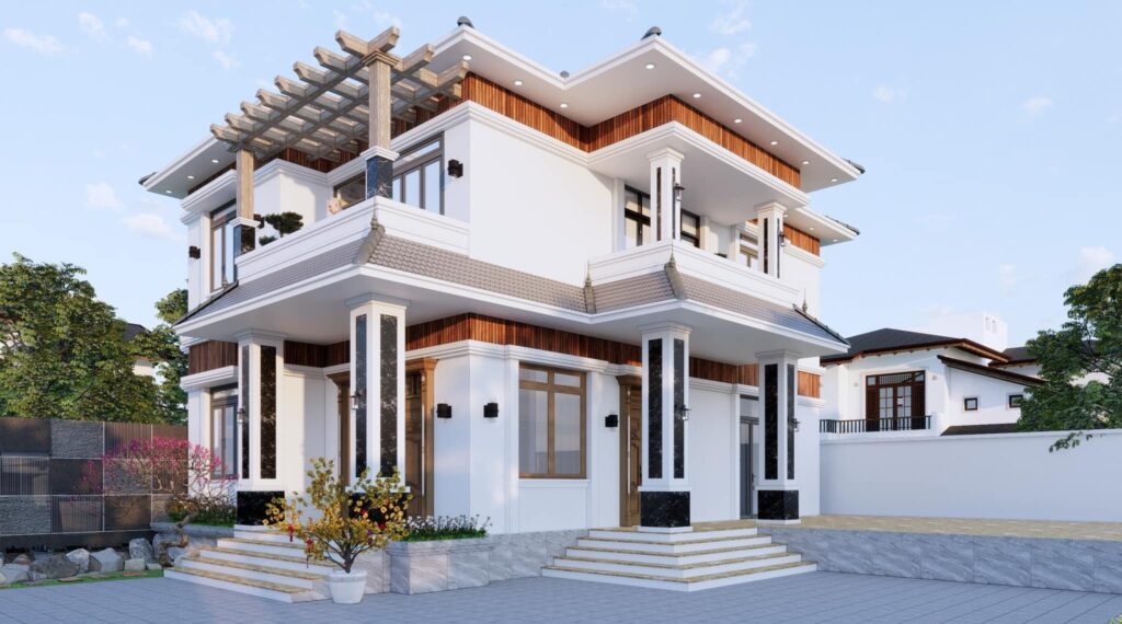 03 Mẫu 2 Tầng Mái Nhật