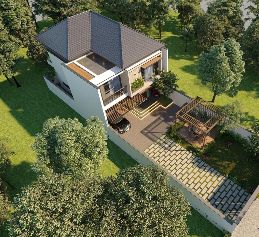 04 Mẫu 2 Tầng Mái Nhật