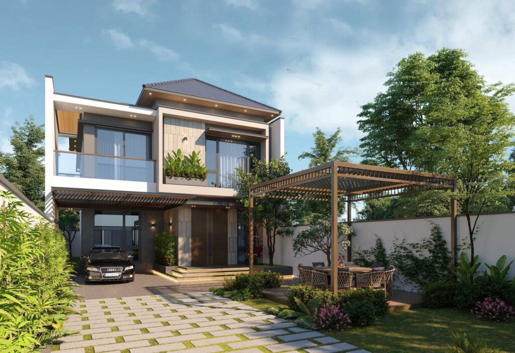 04 Mẫu 2 Tầng Mái Nhật