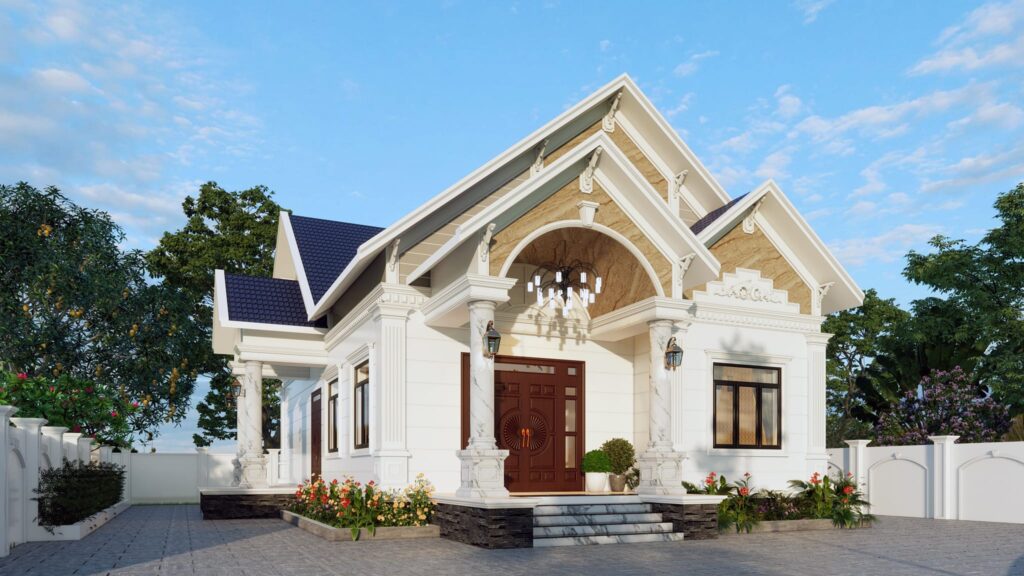 Mẫu Nhà Cấp 4 Mái Thái Diện Tích 10x16m Thiết Kế 4 Phòng Ngủ
