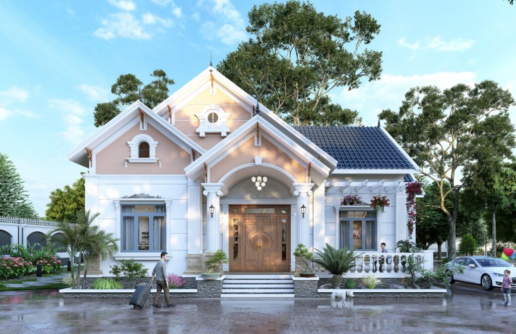 Mẫu Nhà Cấp 4 Mái Thái Diện Tích 12x10m Thiết Kế 3 Phòng Ngủ